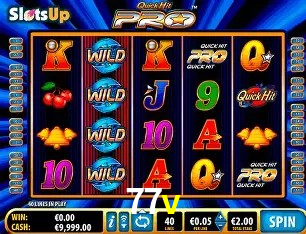 Slots com jackpots e giros grátis na 77v